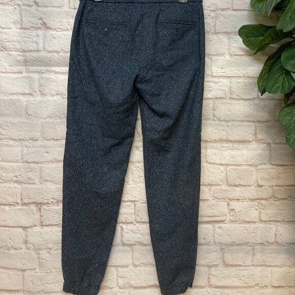 Men's Club Monaco Wool/Silk Blend Pants Elastic Waist, Size XS, Dark Blue - Picture 2 of 4